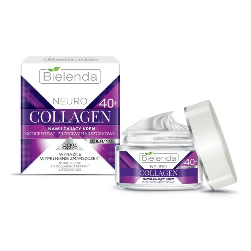 Bielenda Neuro Collagen Nawilżający Krem Koncentrat do Twarzy 40+ na Dzień i na Noc 50ml