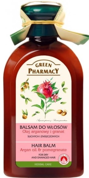 Green Pharmacy Balm for Dry Hair Argan Oil and Pomegranate 300ml