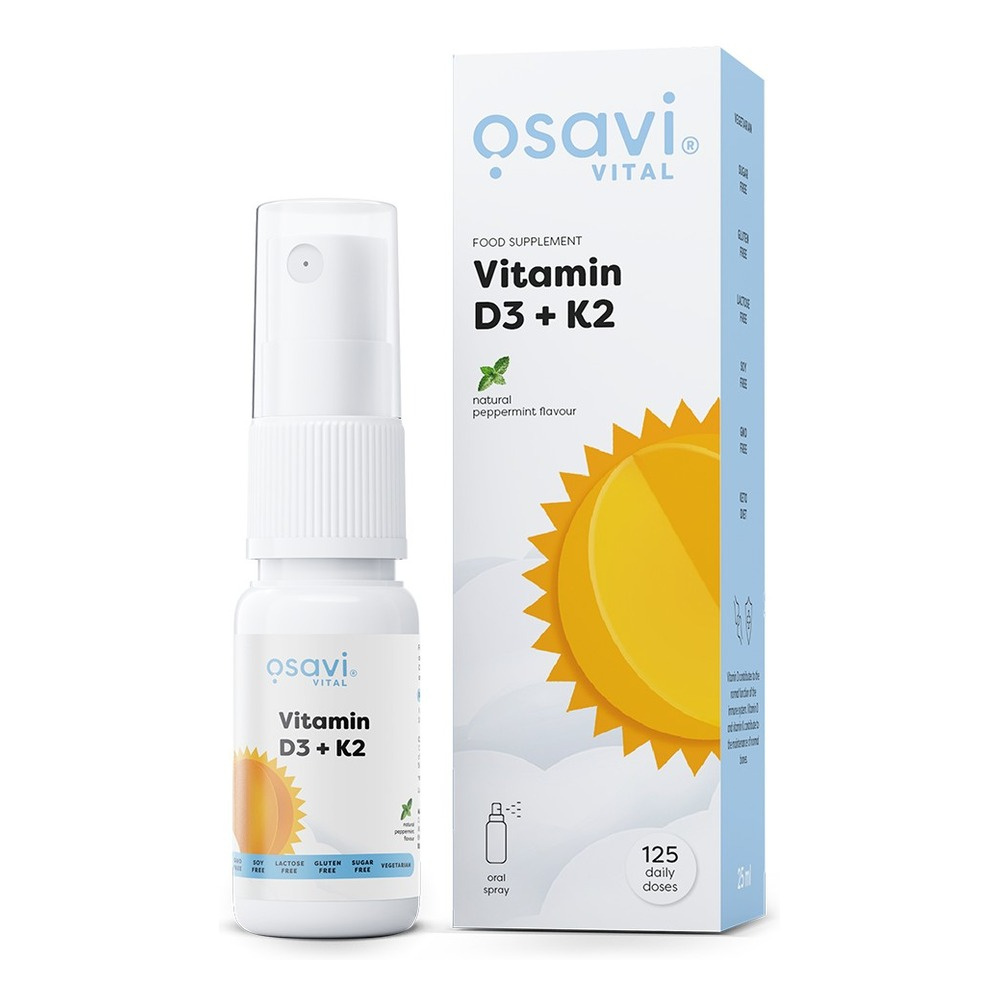 Osavi Witamina D3 + K2 w Sprayu na Kości i Odporność 25ml