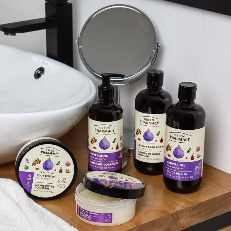 Green Pharmacy Sugar-Salt Body Scrub Fig and Argan Oil 200ml