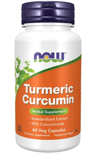 Now Foods Turmeric Curcumin Supports Immunity & Antioxidant Properties 60 Vcapsules