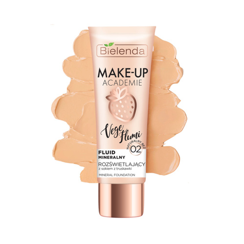Bielenda Make - Up Academie Vege Flumi Rozświetlający Fluid Mineralny Nr 02 Naturalny Beż 30g