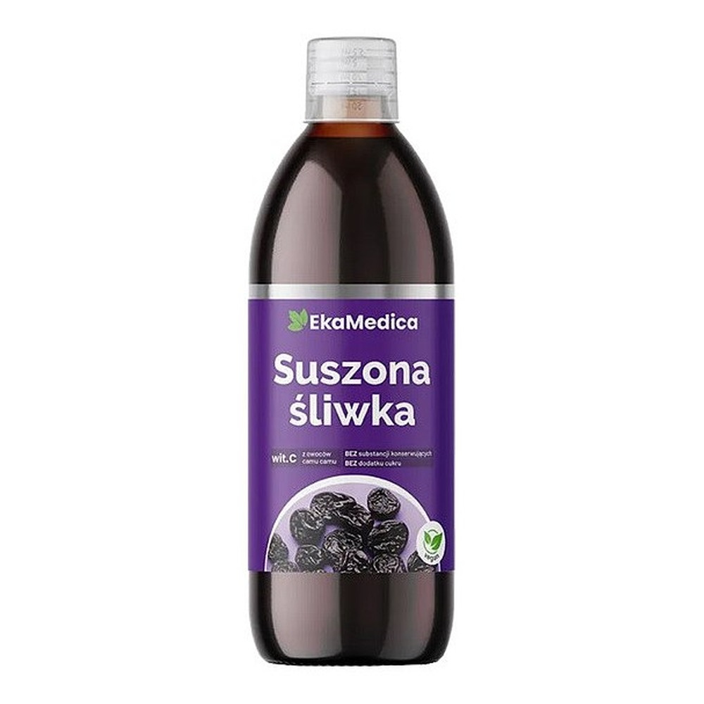 EkaMedica Śliwka Suszona bez Dodatku Cukru i Konserwantów 0,5l