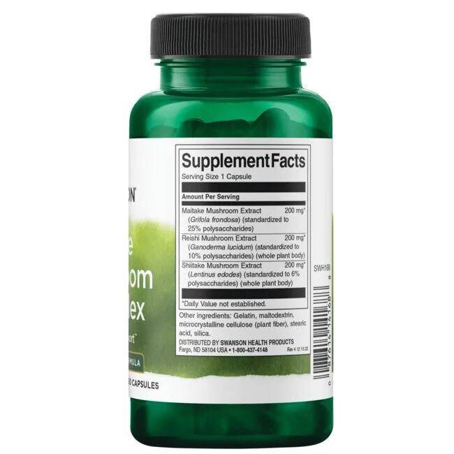 Swanson Turkey Tail Mushroom na Wsparcie Odporności 120 Kapsułek