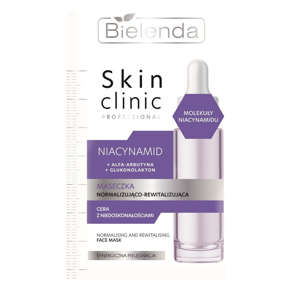 Bielenda Skin Clinic Professional Niacynamid Maseczka Normalizująco-Rewitalizująca dla Skóry z Niedoskonałościami 8g