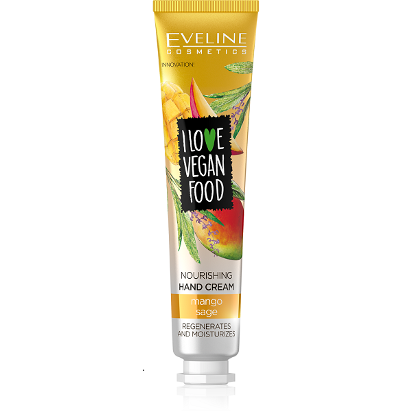 Eveline I Love Vegan Food Odżywczy Krem Do Rąk Mango Szałwia 50ml