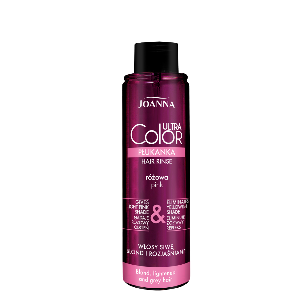 Joanna Ultra Color Płukanka do Włosów Blond Siwych i Rozjaśnionych Różowa 150ml