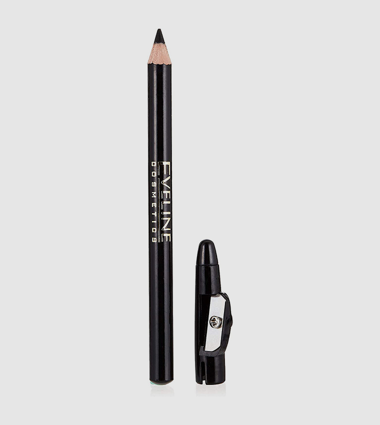 Eveline Eyeliner Pencil Kredka do Makijażu Oczu z Temperówka Czarna 1 Sztuka