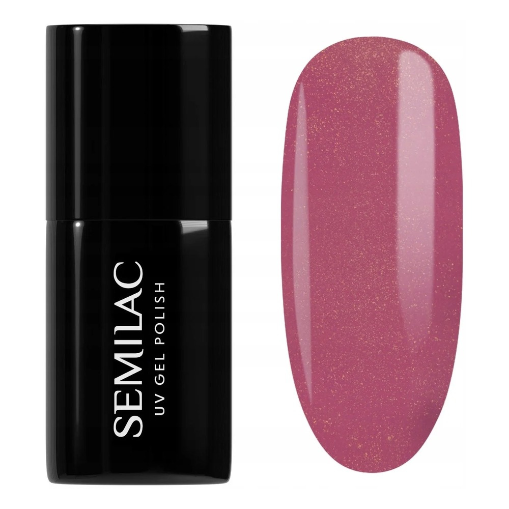 Semilac UV/LED Shimmer Stone Soak Off Hybrid Nail Gel Polish - 377 Shimmer Stone Ruby 7ml