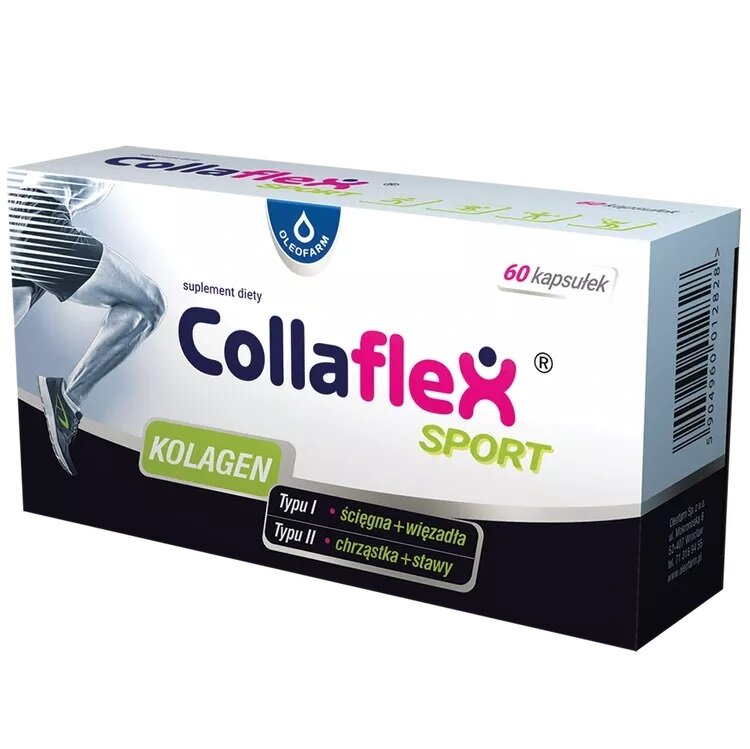 Oleofarm Collaflex Sport Supports the Condition of Joints Supplements Collagen Deficiency 60 Capsules