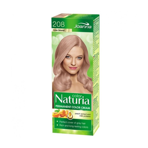 Joanna Naturia Color Farba do Włosów 208 Różany Blond 100ml