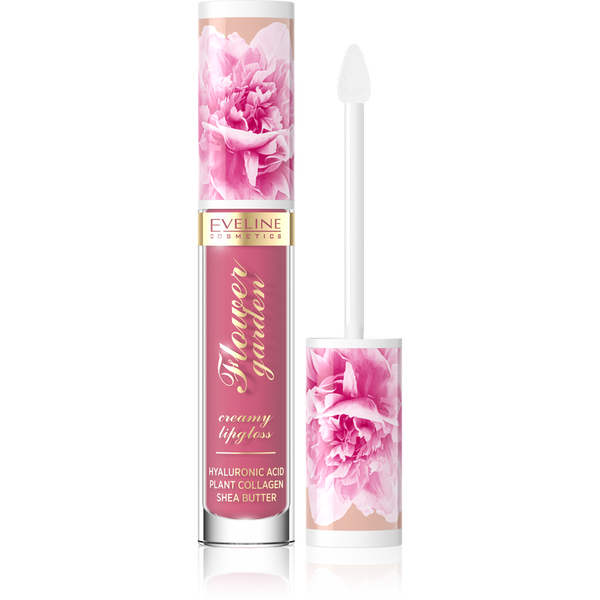 Eveline Flower Garden Kremowy Błyszczyk do Ust Nr 03 Magnolia Charm Vegan 4,5ml