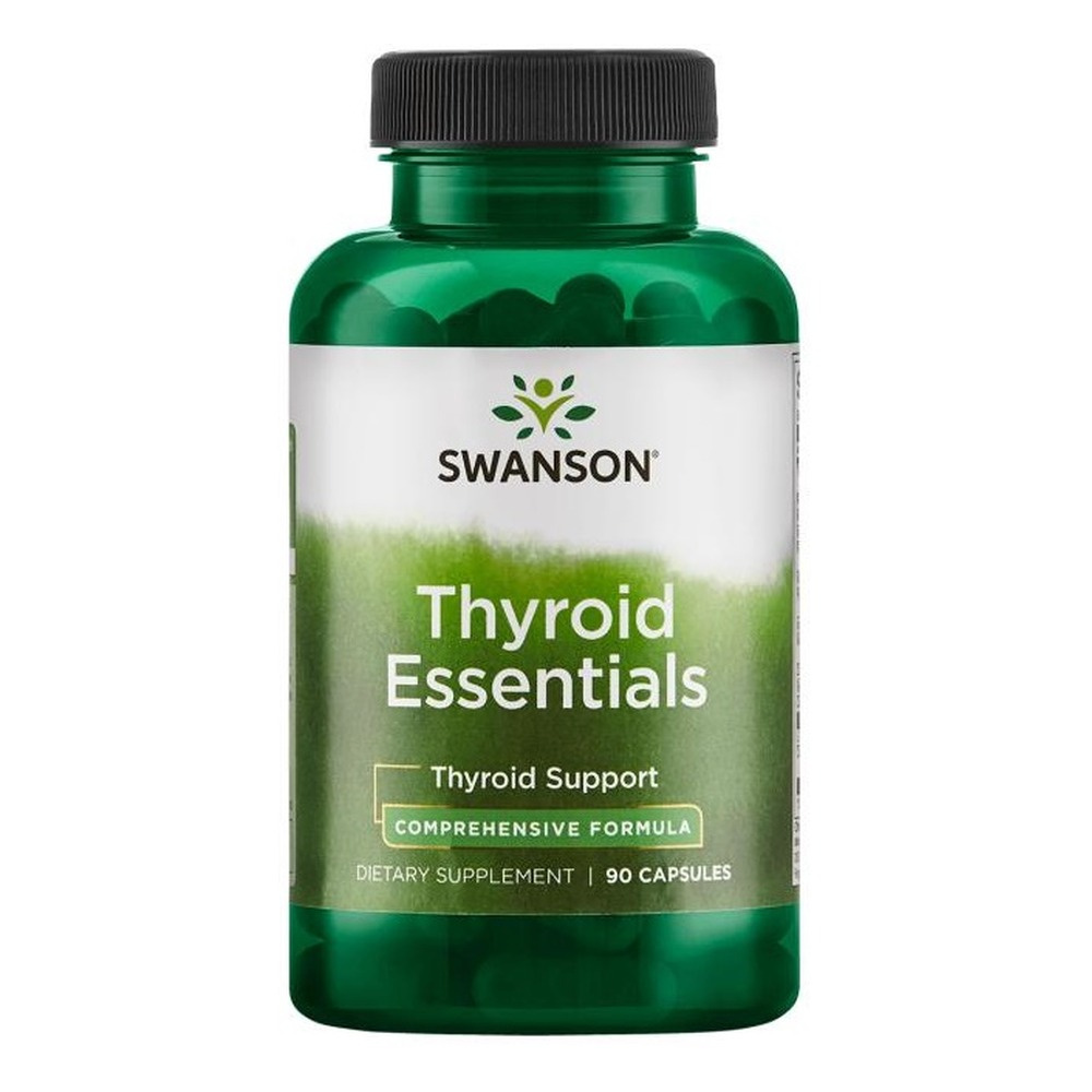 Swanson Thyroid Essentials Wspiera Układ Nerwowy i Pracę Tarczycy 90 Kapsułek