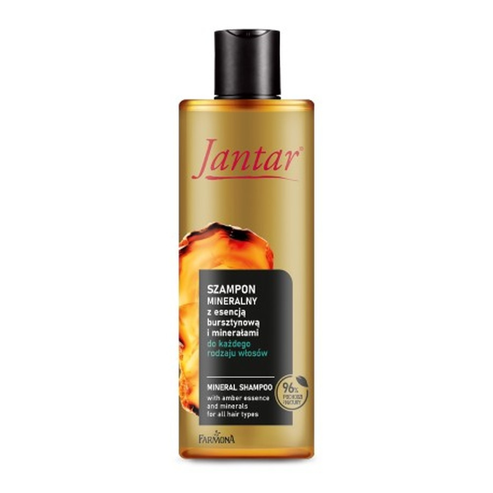 Jantar Szampon Mineralny z Esencją Bursztynową i Minerałami do każdego Rodzaju Włosów 300ml