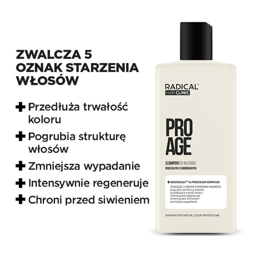 Farmona Radical Hair Clinic Pro Age Szampon dla Włosów Dojrzałych i Farbowanych 300ml