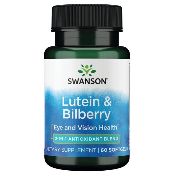 Swanson Lutein & Bilberry Luteina i Borówka 60 Kapsułek