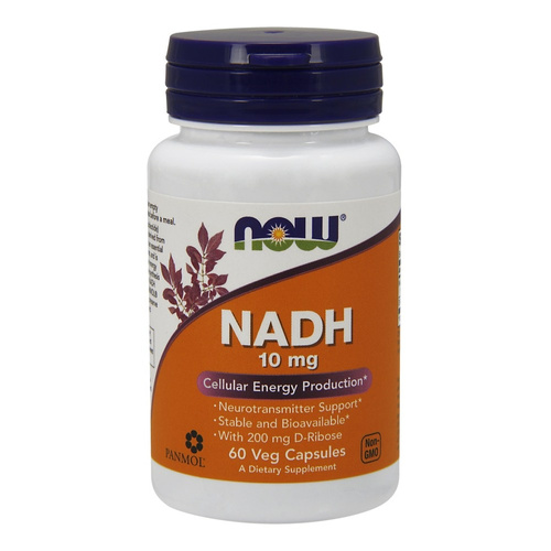Now Foods NADH 10mg Supports Memory & Concentration 60 Capsules