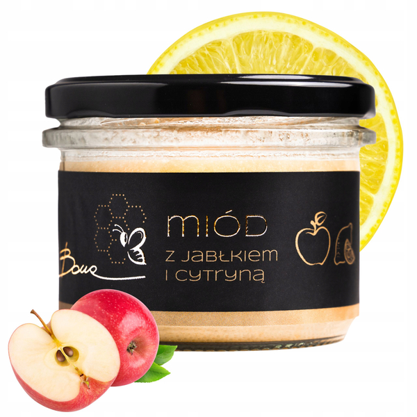 Bona Miód z Jabłkiem i Cytryną Wielokwiatowy Naturalny Pyszny Smak 245g