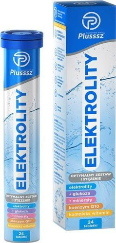 Polski Lek S.A. Plusssz Electrolytes + Multivitamin Mango-Pineapple 24 Effervescent Tablets