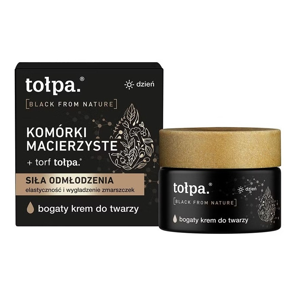 Tolpa Black From Nature Rich Day Face Cream Stem Cells Intensive Hydration 50ml