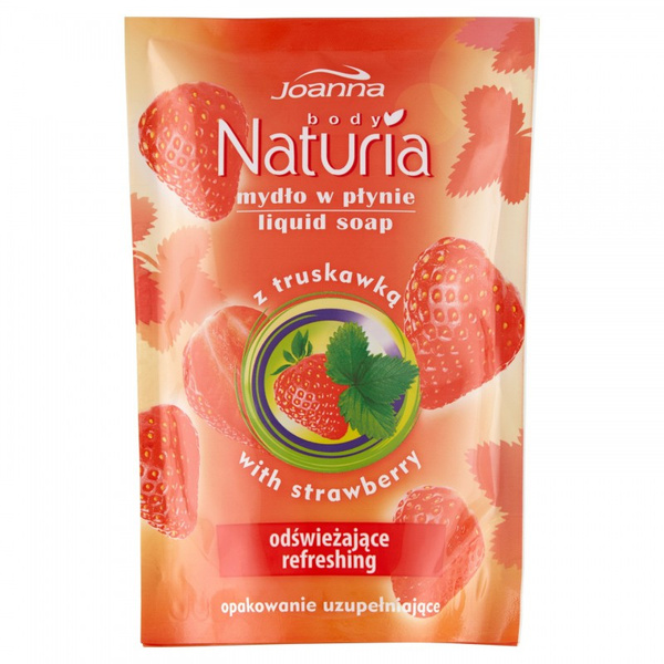 Joanna Naturia Body Refill Refreshing Liquid Soap Strawberry 300ml