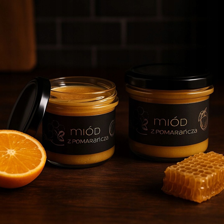 Bona Miód z Pomarańczą Naturalny Pyszny Smak 245g