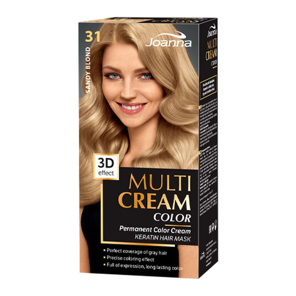 Joanna Multi Cream Color 3D Effect Farba Nr 31 Piaskowy Blond 1 Sztuka