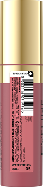 Eveline Wonder Match Lip Oil No. 05 Watermelon Juice 5ml