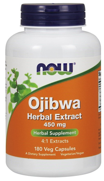 Now Foods Ojibwa Herbal Extract 450mg 180 Kapsułek