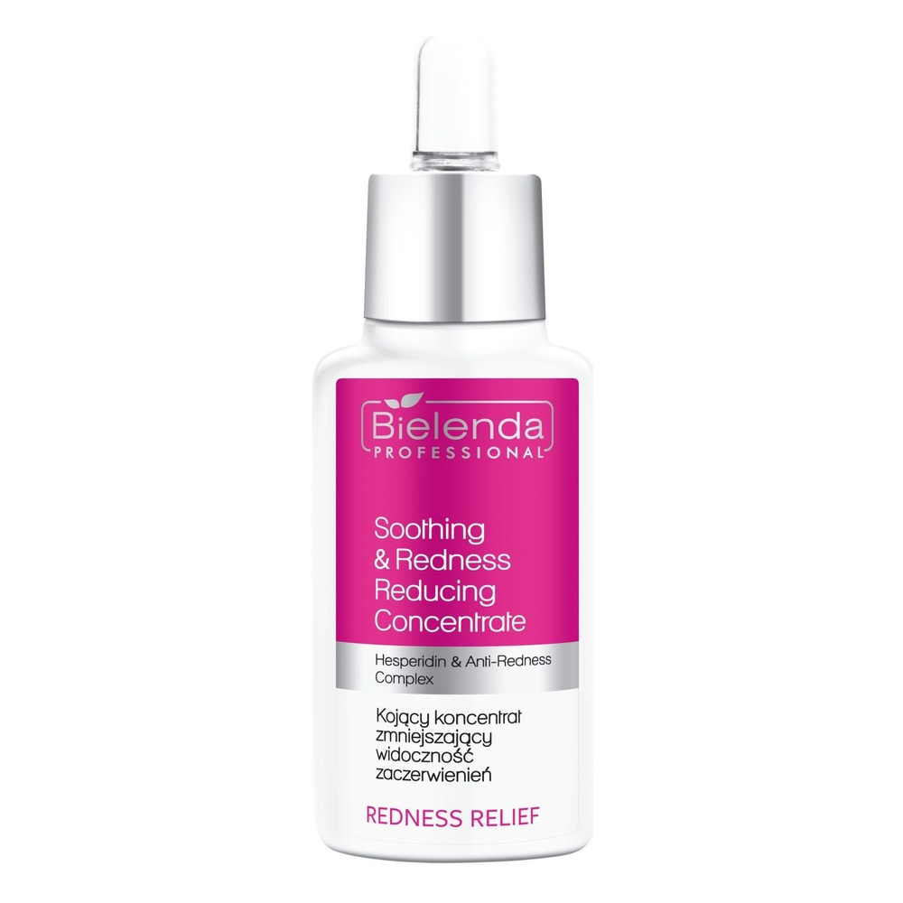 Bielenda Professional Redness Relief Kojący Koncentrat Zmniejszający Widoczność Zaczerwienień dla Skóry Naczynkowej i Wrażliwej 30ml