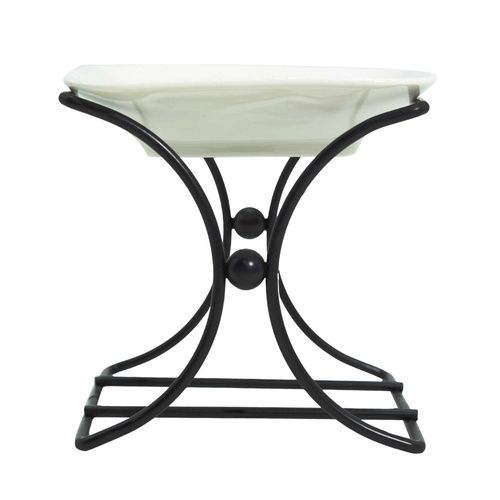 Ceramic & Metal Square Stand