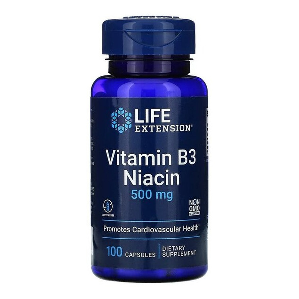Vitamin B3 Niacin, 500mg - 100 caps