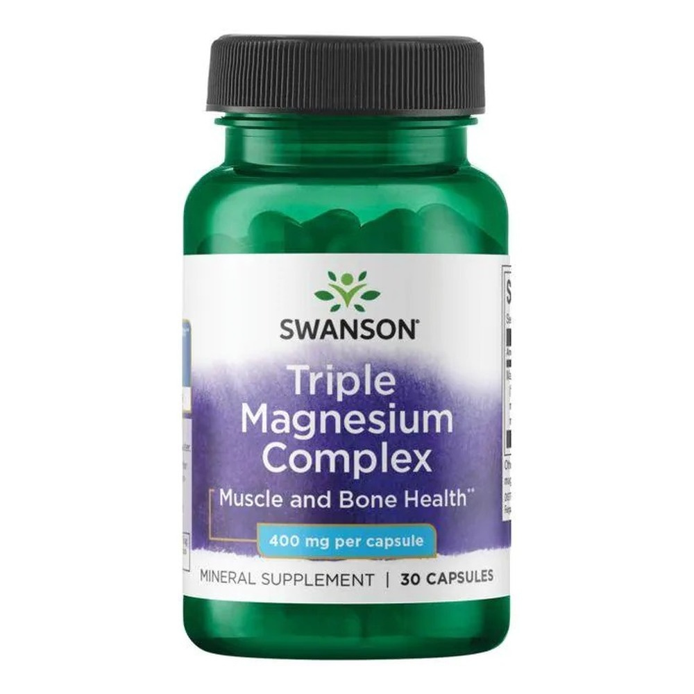 Swanson Triple Magnesium Complex 400mg 30 Kapsułek