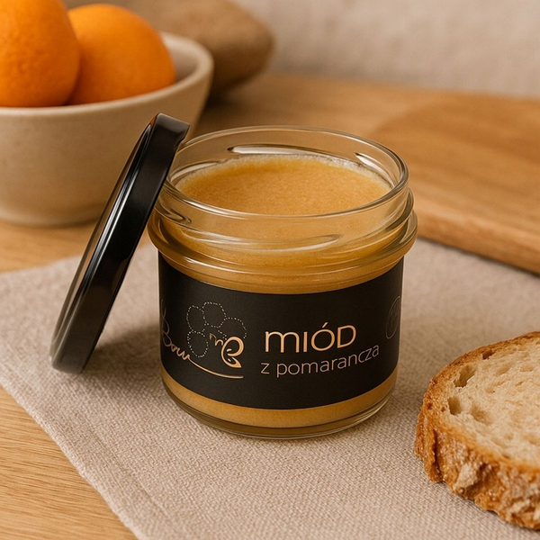 Bona Miód z Pomarańczą Naturalny Pyszny Smak 245g