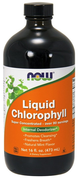 Now Foods Chlorophyll Liquid Wspomaga Oczyszczanie Organizmu 473ml