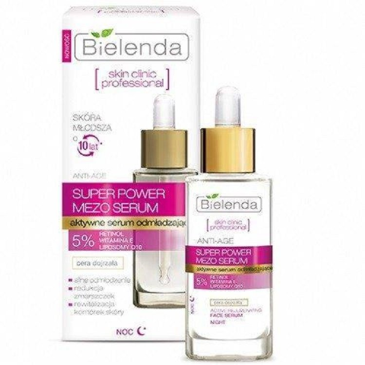 Bielenda Skin Clinic Super Power Serum do Twarzy z Retinolem i Q10 30ml