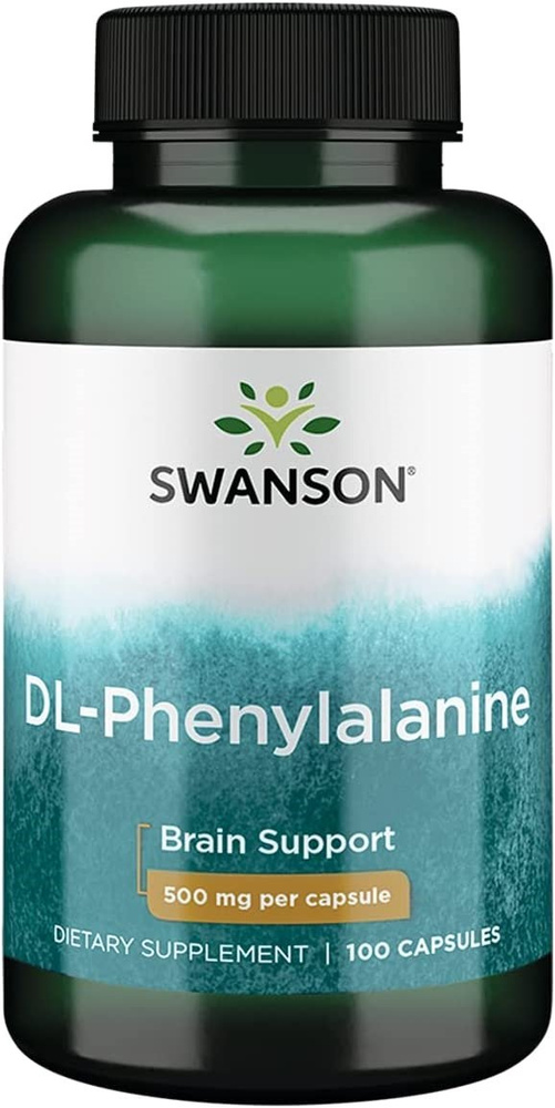 Swanson DL-Phenylalanine 500mg 100 Capsules