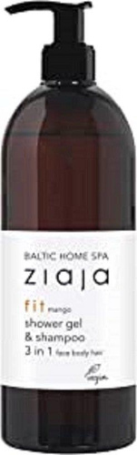 Ziaja Baltic Home Spa Vitality 3w1 Żel do Mycia Twarzy Ciała i Włosów o Zapachu Mango Vegan 500ml