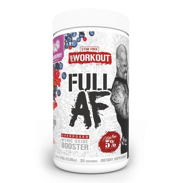 5% Nutrition Full AF Wildberry Przedtreningówka na Pompę Mięśniową 370g