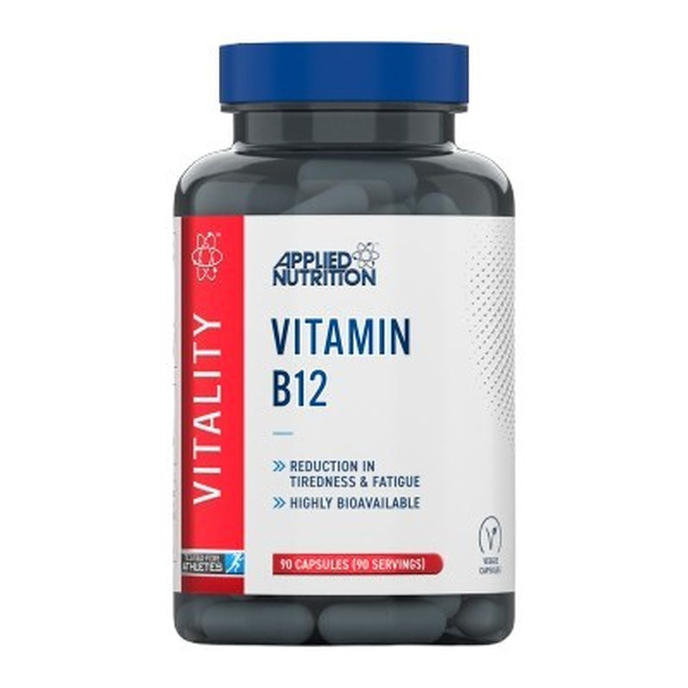 Applied Nutrition Vitamin B12 Vitality Range for Reduction of Tiredness and Fatigue 90 Capsules