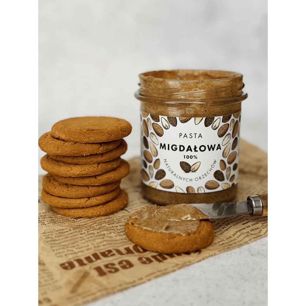 Młyn Kopytowa Skarby Młyna 100% Naturalna Pasta Migdałowa 300g