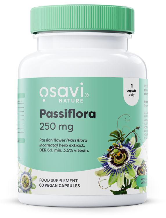Osavi Passiflora Passionflower 250mg 60 vegan caps for relaxation and sleep support