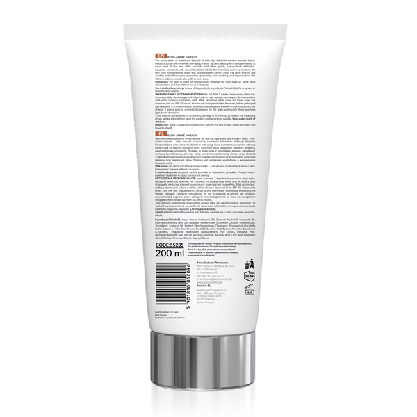 Apis Retin Ambre Synergy Regenerating Body and Hand Balm with Retinol and Succinic Acid for Skin with Discoloration Needing Regeneration Night 200ml
