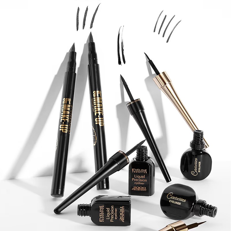 Eveline Liquid Precision Eyeliner 2000 Matt Black 1 Piece