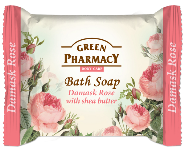 Green Pharmacy Toilet Soap with Extract From Damascus Rose and Shea Butter 100g