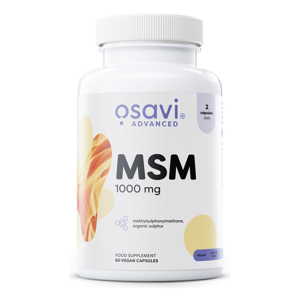 Osavi MSM 1000mg Organic Sulfur for Joints and Skin 60 Vcaps