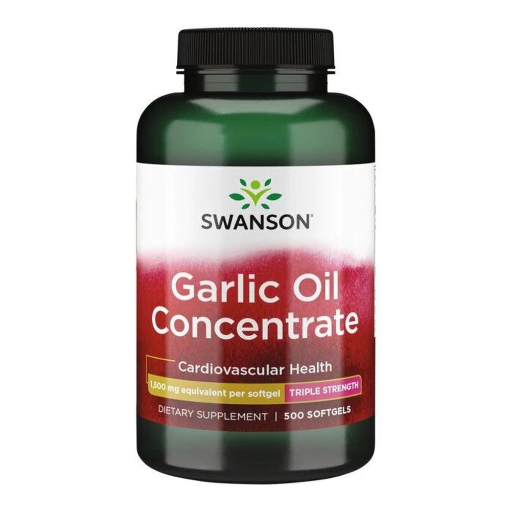 Swanson Garlic Oil Concentrate, 1500mg - 500 softgels