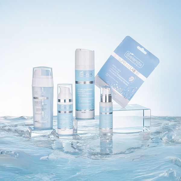 Bielenda Professional Supremelab Hydra Glow Kojąco - Nawilżająca Maska z Kwasem Poliglutaminowym i Ekstraktem ze Śluzu Ślimaka dla Skóry Odwodnionej Wrażliwej 20g