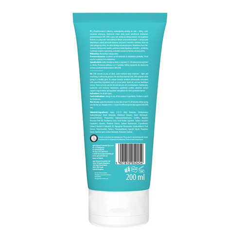 Apis Pure Sun Protective UVA i UVB Wodoodporna Emulsja do Ciała SPF30 dla każdego Rodzaju Skóry 200ml