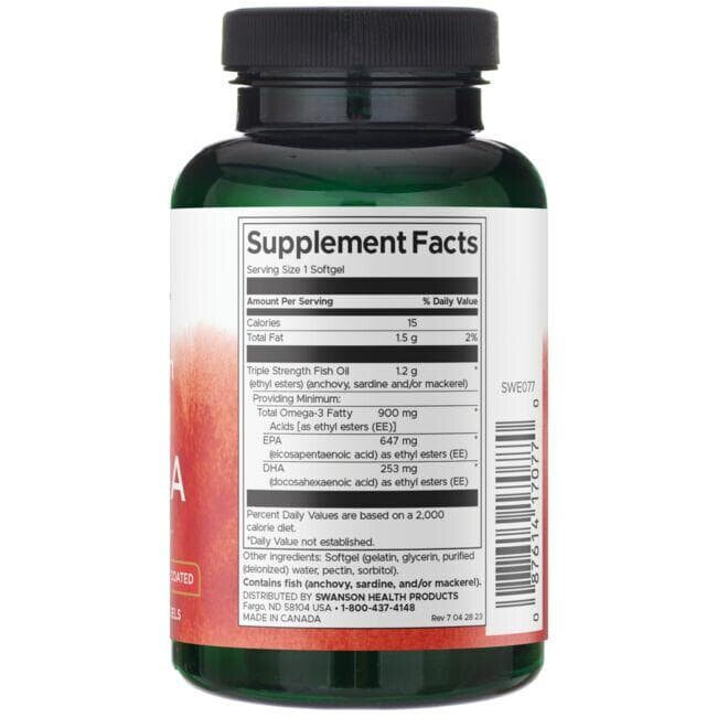 Swanson Triple Strength Super EPA & DHA 900mg 60 Softgels